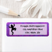 Paarse kikker etiket (Insitu)