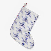 Paarse kikkervis kleine kerstsok (Voorkant (Hangend))