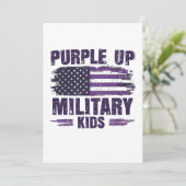 Paarse Kinder bewustmakingsmaand Kaart (Staand voorkant)