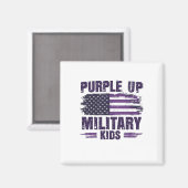 Paarse Kinder bewustmakingsmaand Magneet (Voorkant / Achterkant)