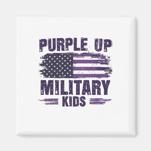 Paarse Kinder bewustmakingsmaand Magneet (Voorkant)