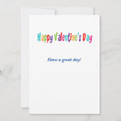 Paarse Kinder Dinosaur Dinomite Valentijnsdag Kaart (Achterkant)