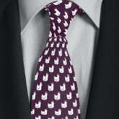 Paarse kippenboer stropdas