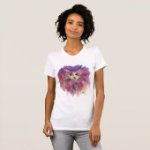 PAARSE KITTEN, CUTE KITTY CAT-PORTRAT T-SHIRT (Voorkant volledig)