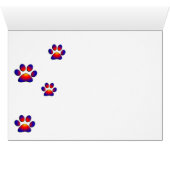 PAARSE KITTEN, KITTY CAT PORTRAIT, COLORFULE PAWS (Binenzijde Horizontaal (Onderkant))