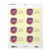 PAARSE KITTEN, KITTY CAT PORTRAIT, Cream Etiket (Full Sheet)