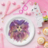 PAARSE KITTEN, KITTY CAT-PORTRAIT PAPIEREN BORDJE (Feest)