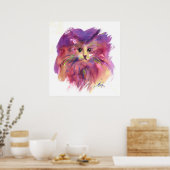 PAARSE KITTEN, KITTY CAT PORTRAIT POSTER (Keuken)