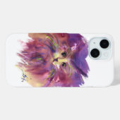 PAARSE KITTEN, KITTY CAT-PORTRAIT, wit Case-Mate iPhone Case (Achterkant (horizontaal))