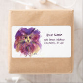 PAARSE KITTEN, KITTY CAT-PORTRAIT, wit Etiket (Insitu)