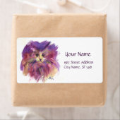 PAARSE KITTEN, KITTY CAT-PORTRAIT, wit Etiket (Insitu)