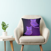 Paarse Kitten Twins 2 Kussen (Stoel)