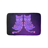 Paarse Kitten Twins Badmat (Voorkant)