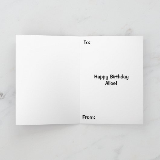 Paarse Kitten Twins Kaart (Binnen)