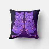 Paarse Kitten Twins Kussen (Achterkant)