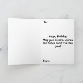 Paarse Kittens met hekse Petten en sterren Kaart (Binnen)