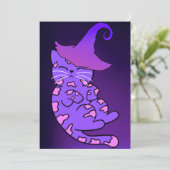 Paarse Kittens met hekse Petten en sterren Kaart (Staand voorkant)
