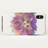 PAARSE KITTY,KATTEN PORTRET, Wit Case-Mate iPhone Case (Achterkant (horizontaal))
