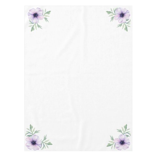 "Paarse klaproos" Tafelkleed (Voorkant)