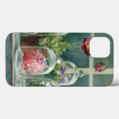 Paarse klaprozen op een vensterbank Case-Mate iPhone case (Achterkant (horizontaal))