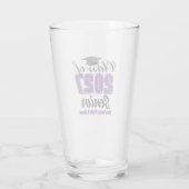 Paarse Klas van 2027 Senior Aangepaste Middelbare Glas (Achterkant)