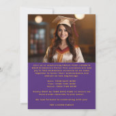 PAARSE Klasse van het AFSTUDEERDER 2025 Kaart (Achterkant)