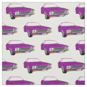 Paarse klassieke autoverbinding stof (Swatch)