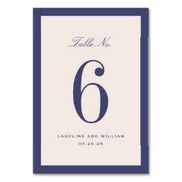 Paarse Klassieke Elegantie Huwelijk Tafelnummer