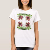 PAARSE KLAVER Bloei  T-shirt (Voorkant)