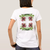 PAARSE KLAVER Bloei  T-shirt (Achterkant)
