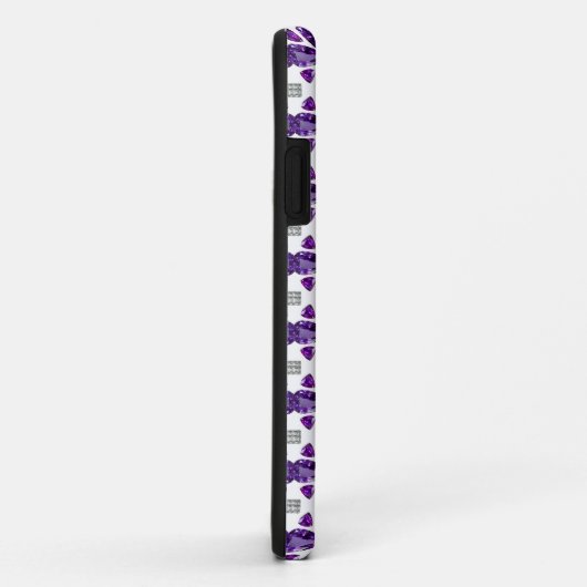 Paarse klaver Case-Mate iPhone case (Achterkant/rechts)