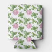 Paarse klaver | Monogram St Patrick's Day Blikjeskoeler (Achterkant)