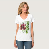 PAARSE KLAVERBLOEM T-SHIRT (Voorkant volledig)