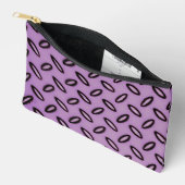 Paarse kleine dessin etui (Open)
