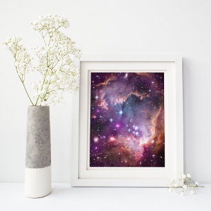 Paarse Kleine Magelhaense Wolk Poster