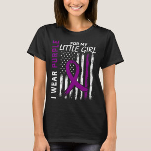 Paarse Kleine Meisje Dochter Epilepsie Bewustzijn T-shirt