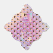 Paarse kleine prinses bal gunst box bedankdoosjes (Uitgevouwen)