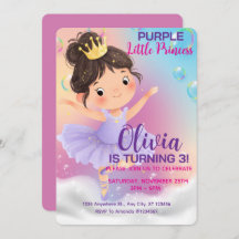 Paarse Kleine Prinses Bal