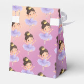 Paarse Kleine Prinsessen Bal Bedankdoosjes (Achterkant)