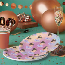 Paarse kleine prinsessenbal