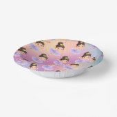 Paarse kleine prinsessenbal papieren kommen (Gebogen)