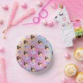 Paarse kleine prinsessenbal papieren kommen (Feest)