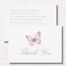 Paarse Kleine Vlinder Op Weg Baby Shower