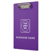Paarse Klembord met Zakelijk Logo Pro (Links)
