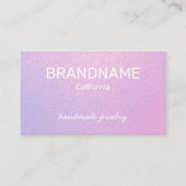 Paarse Kleur Gradient Textuur Oorbellen Studs Logo Visitekaartje (Voorkant)