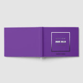 Paarse Kleur School Afstuderen Gastenboek (Volledig)