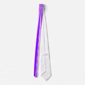 Paarse Kleur Streep Funky Patroon Stropdas (Achterkant)