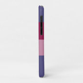 Paarse kleuren strepen Case-Mate iPhone case (Achterkant/links)