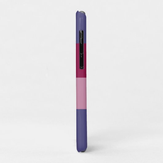 Paarse kleuren strepen Case-Mate iPhone case (Achterkant/links)