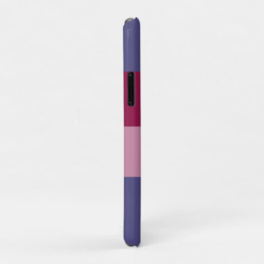 Paarse kleuren strepen Case-Mate iPhone case (Achterkant/rechts)